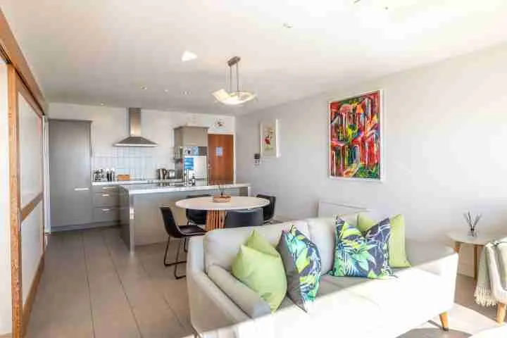 Apartment On The Beach Lounge and Dining Area