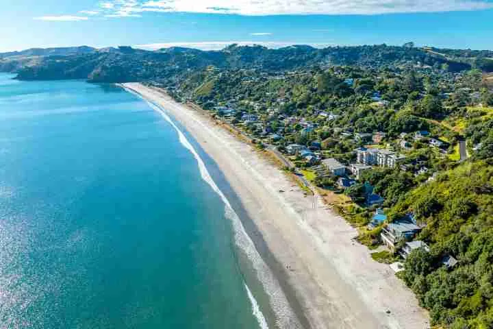 Apartment On The Beach Overhead shot of Onetangi Beach