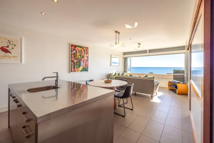 Apartment On The Beach View from kitchen