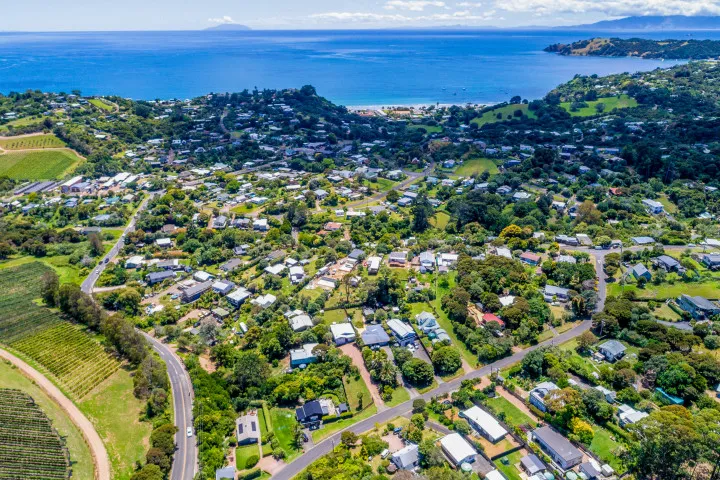 Bay Song Onetangi Birds Eye View