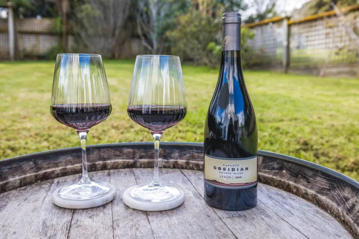 Bay Song Onetangi Wine on the deck v2