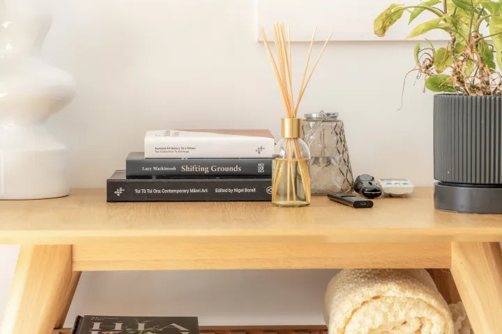 Decorative details at Tahatai Cottage