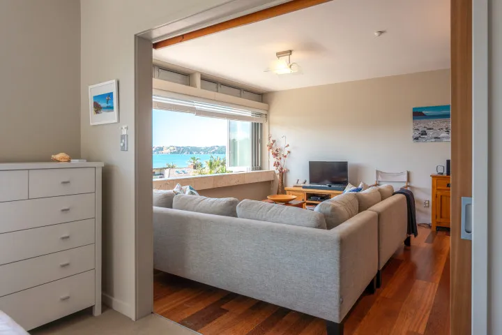 Horizon on The Beach at The Sands View into lounge from Master Bedroom