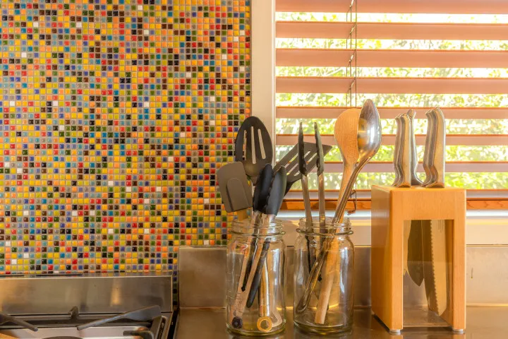 Kitchen details at Ocean Belle Onetangi