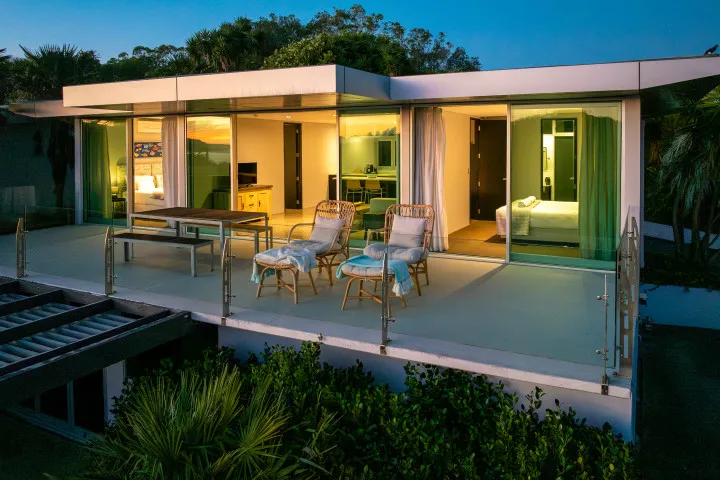 Korora Estate Apartment Exterior Dusk 1