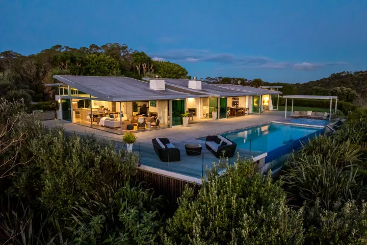 Korora Estate Exterior Back of house night