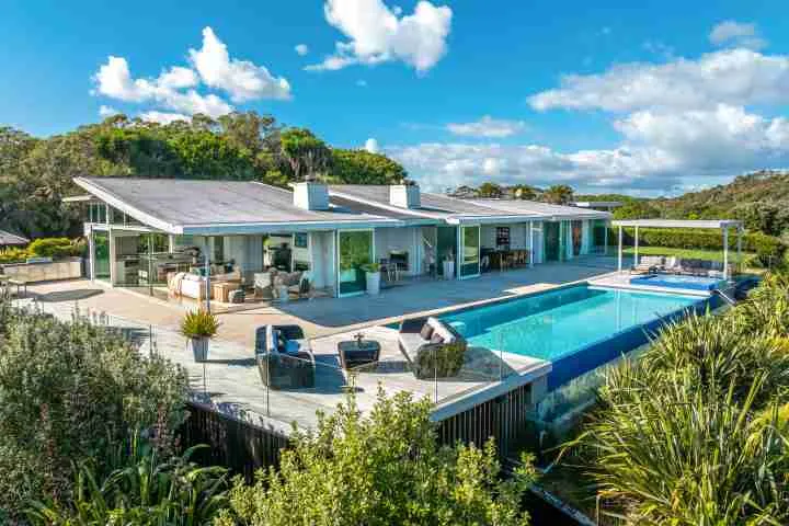 Korora Estate Exterior Back of house swimming pool 1