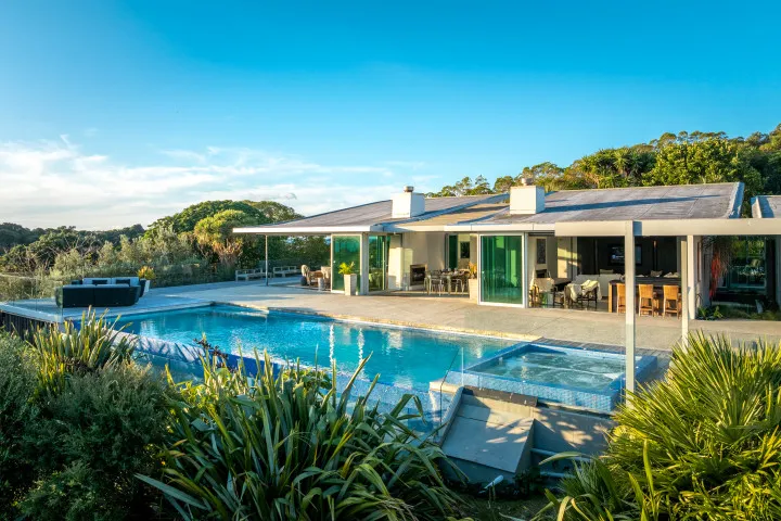 Korora Estate Exterior Back of house swimming pool 2