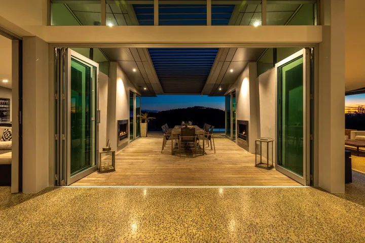 Korora Estate Main House Entrance lobby dusk