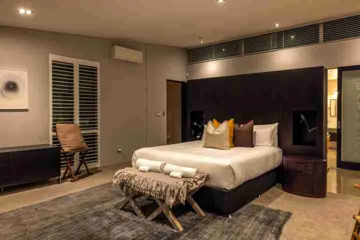 Korora Estate Main House Master Bedroom Interior Dusk