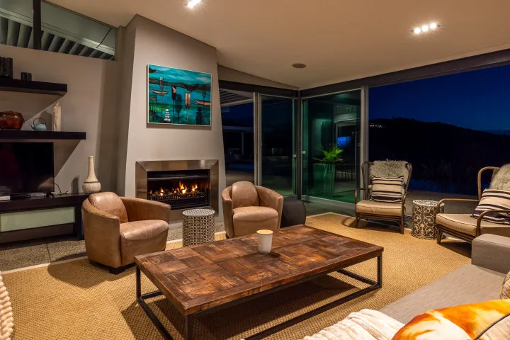 Korora Estate Main lounge at dusk 3