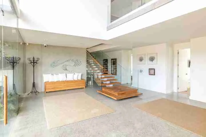 Kotare Estate Entrance Hall stair case and entrace to guest suites