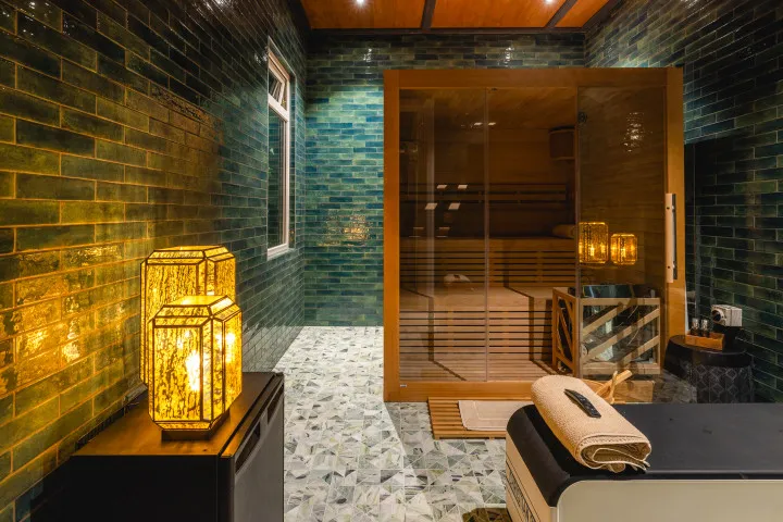 Kotuku Lodge Sauna Room