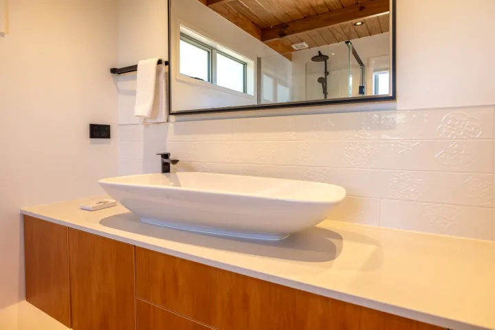 Large feature sink and mirror at Ocean Belle Onetangi v2