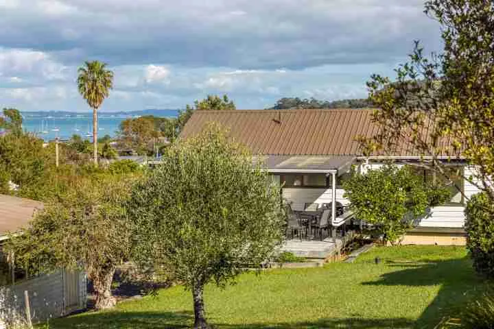 Matai Cottage Waiheke Accommodation View from Back Garden 2