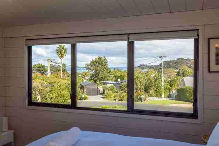 Matai Cottage Waiheke Accommodation Views from master bedroom