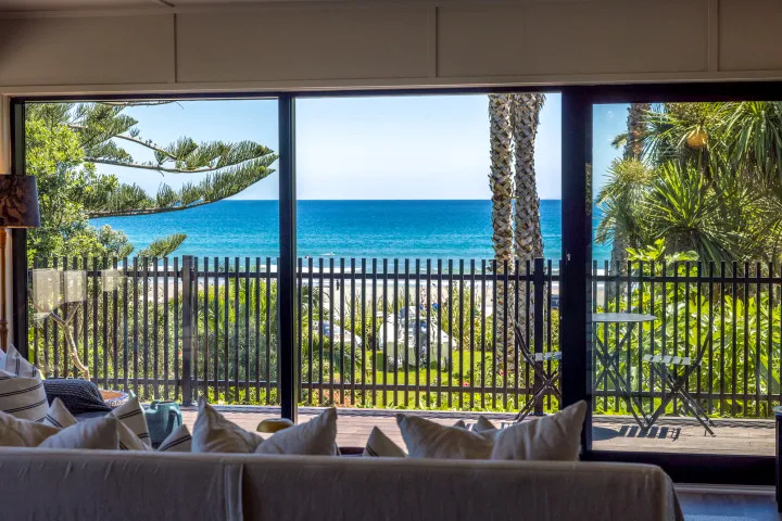 Moana Beach House Drinks with a view from the lounge