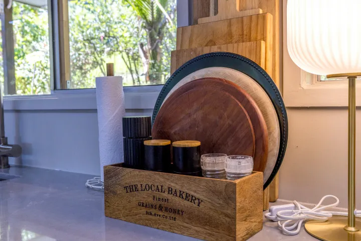 Moana Beach House decorative features in the kitchen