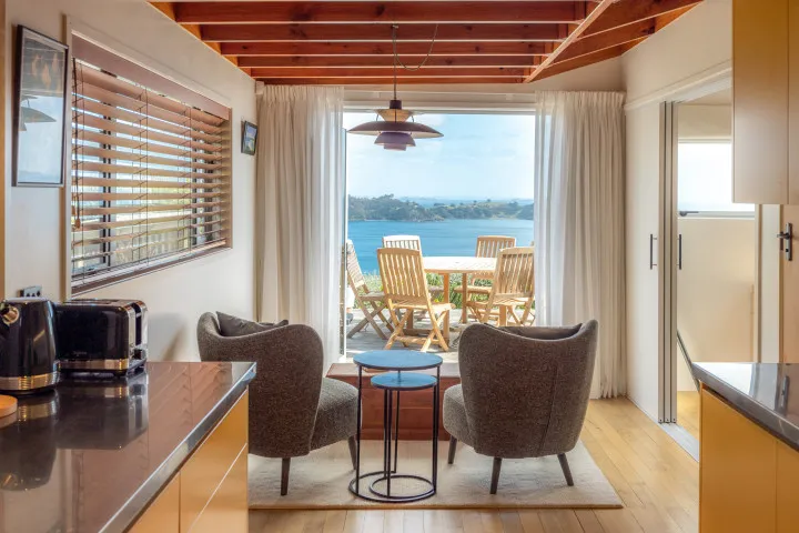 Reading nook at Ocean Belle Onetangi