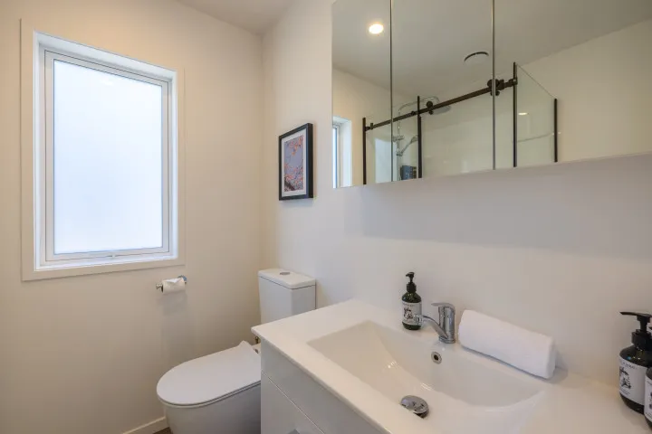 Ridge Cottage Family bathroom brand new toilet and vanity