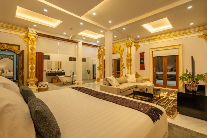 Swarna Mandapa Grand Master Suite at night