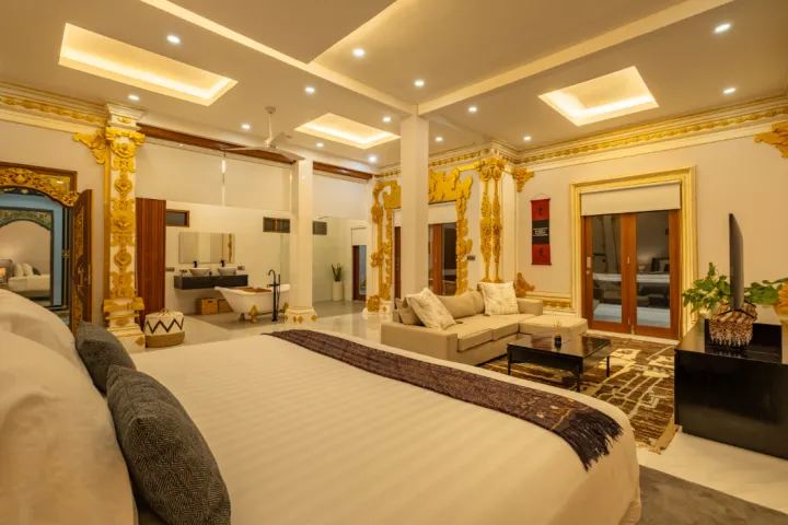 Swarna Mandapa Grand Master Suite at night