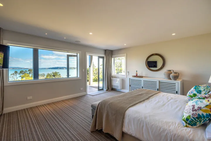 The Keep at Woodside Bay stunning super king bedroom with incredible views
