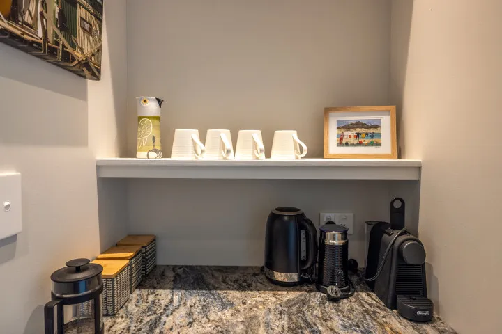 The Keep at Woodside Bay tea and coffee station