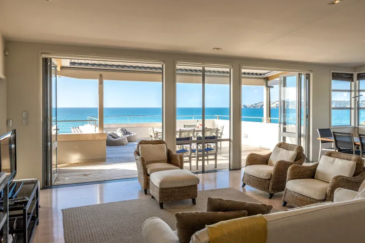 The Penthouse On The Beach at The Sands Open plan living area with smart TV