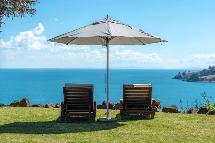 The Point Onetangi Sitting in the sun gazing at the view v2