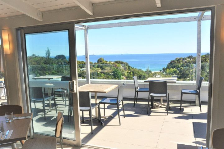 Drink and Dine in Resort Restaurant and Bar on your family Waiheke escape