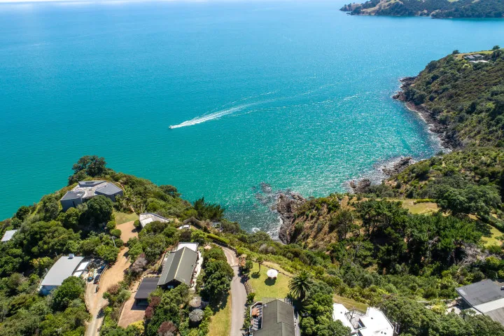 Tidewatch Onetangi Aerial View of Property and Bay