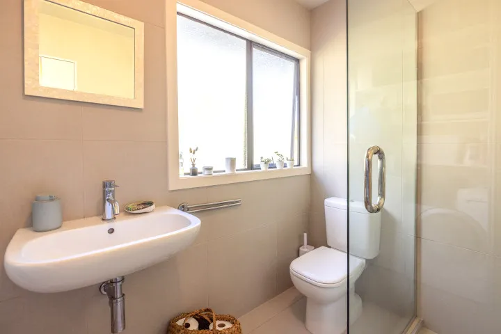 Tidewatch Onetangi Bathroom With Wall Basin and Shower