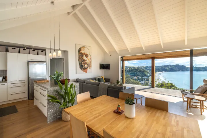 Tidewatch Onetangi Dining and Living With Bay View