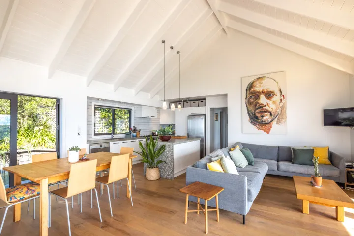 Tidewatch Onetangi Open Plan Kitchen Dining and Living
