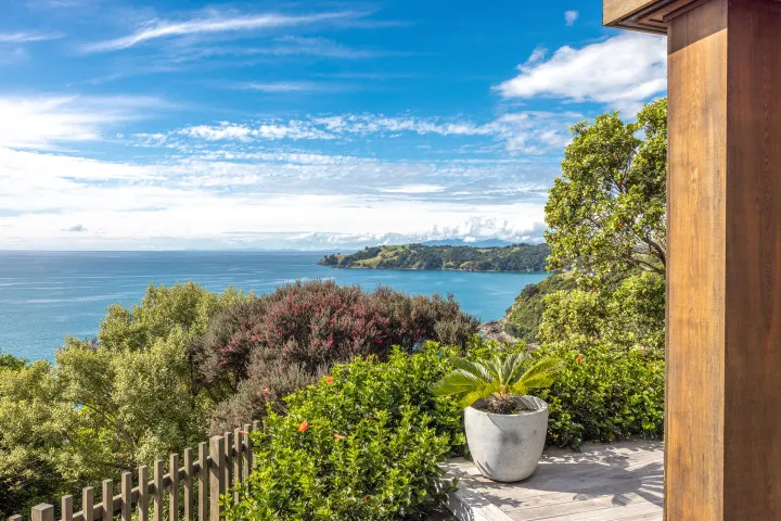 Tidewatch Onetangi Sea and Headland View From Deck
