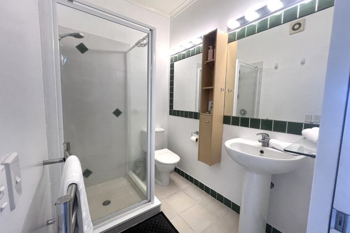 Villa Aqua at Palm Beach Bathroom with shower and toilet