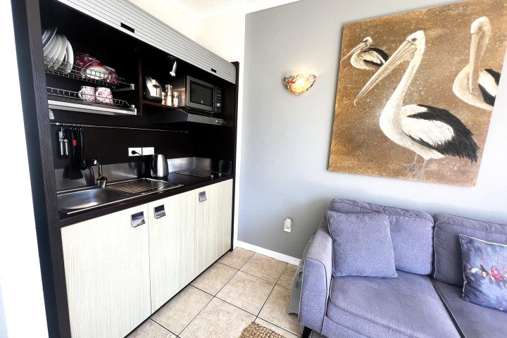 Villa Aqua at Palm Beach Kitchenette with cook top microwave and kettle
