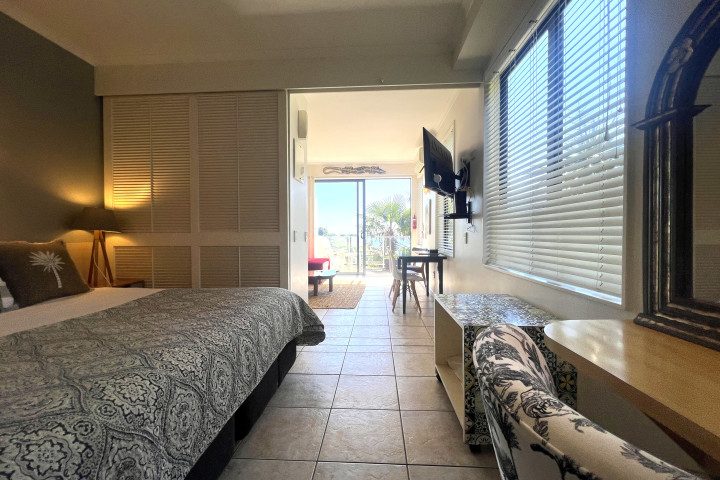 Villa Aqua at Palm Beach View through bedroom to living area