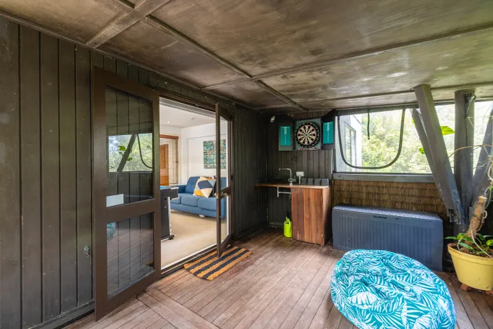 Villa De La Isla Games Room Deck with Dartboard