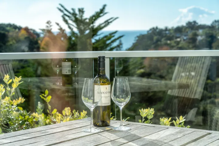 Villa Saphire Glass of wine and a view v2