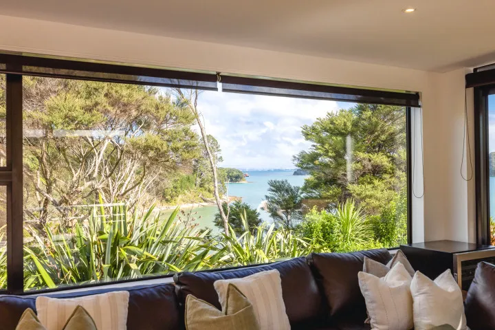 Wharetana Bay Villa Views from the lounge