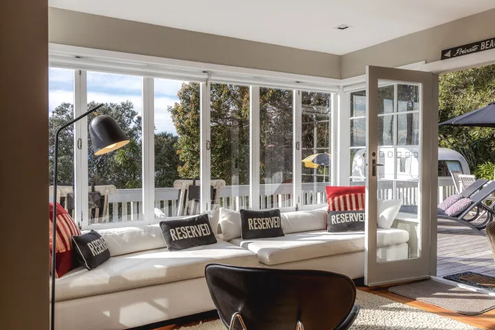 Window seat The Boat House at Arran Bay